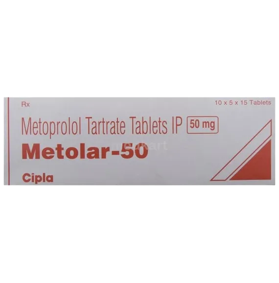 metolar 50mg tablet 15's